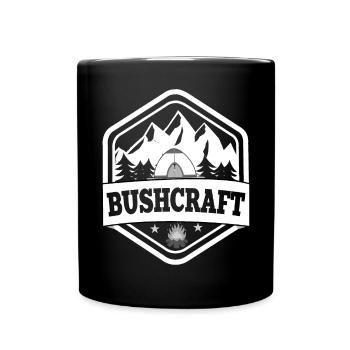 Bushcraft Survival Outdoor Wilderness Faune - Mug uni - noir - Devant