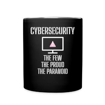 Cybersecurity - IT-Sicherheit Informatiker - Tasse einfarbig - Schwarz - Vorne