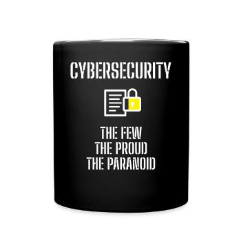 Cybersecurity - IT Security Computer Scientists - Full Colour Mug - black - Front