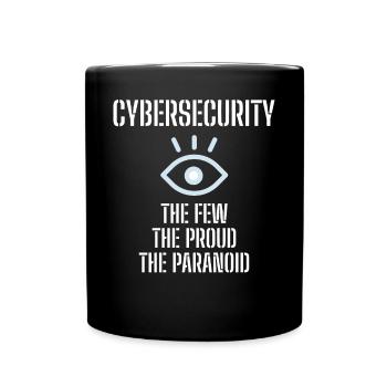Cybersecurity - IT-Sicherheit Informatiker - Tasse einfarbig - Schwarz - Vorne