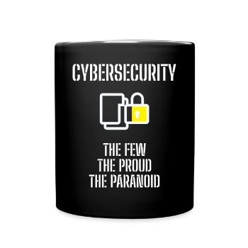 Cybersecurity - IT-Sicherheit Informatiker - Tasse einfarbig - Schwarz - Vorne