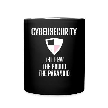 Cybersecurity - IT-Sicherheit Informatiker - Tasse einfarbig - Schwarz - Vorne