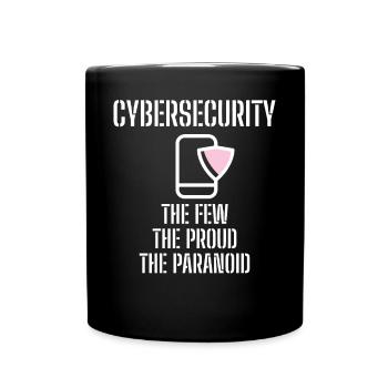Cybersecurity - IT Security Computer Scientists - Full Colour Mug - black - Front