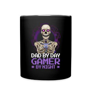 gamer gaming gaming video games gift - Full Colour Mug - black - Front