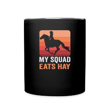 Design équestre et équestre pour les amoureux des chevaux - Mug uni - noir - Devant