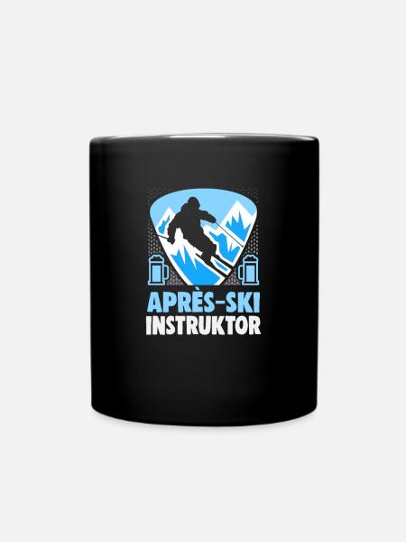 Skieur Apres Moniteur de ski Ski - Mug uni - noir
