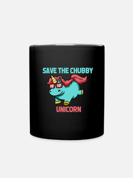 Mooliges Einhorn Sonnenbrille - Tasse einfarbig - Schwarz