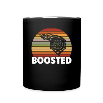 Turbocharger Car Vintage Boosted Tuning - Full Colour Mug - black - Front