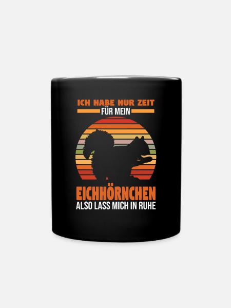 Erdmännchen - Tasse einfarbig - Schwarz