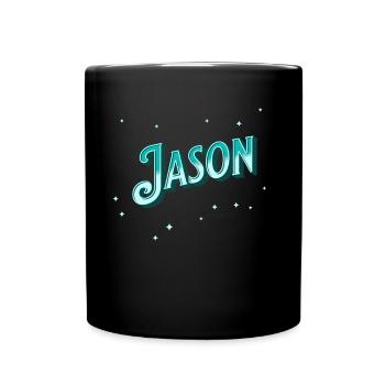 Jason names personalized - Full Colour Mug - black - Front