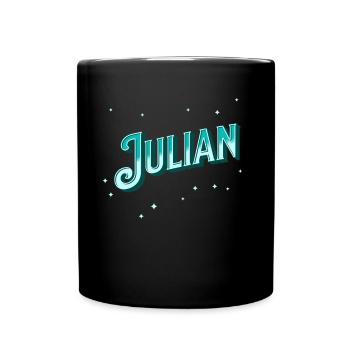 Julian names personalized - Full Colour Mug - black - Front
