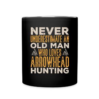 Arrowhead Hunting Arrowhead Collector - Full Colour Mug - black - Front