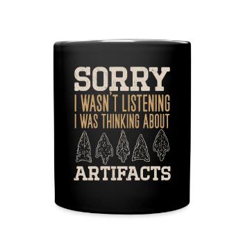Arrowhead Hunting Arrowhead Collector - Full Colour Mug - black - Front