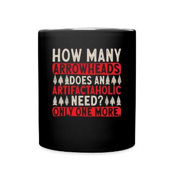 Arrowhead Hunting Arrowhead Collector - Full Colour Mug - black - Front