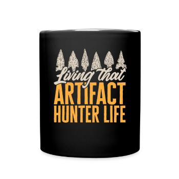 Arrowhead Hunting Arrowhead Collector - Full Colour Mug - black - Front