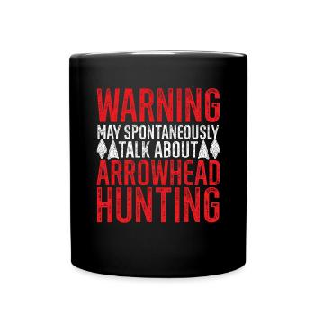 Arrowhead Hunting Arrowhead Collector - Full Colour Mug - black - Front