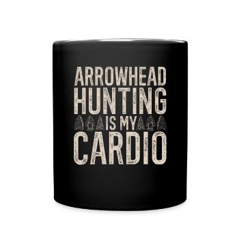 Arrowhead Hunting Arrowhead Collector - Full Colour Mug - black - Front