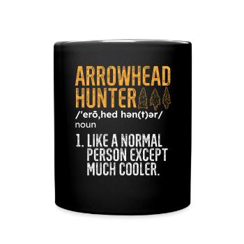Arrowhead Hunting Arrowhead Collector - Full Colour Mug - black - Front