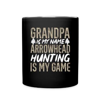 Arrowhead Hunting Pfeilspitzen Sammler - Tasse einfarbig - Schwarz - Vorne