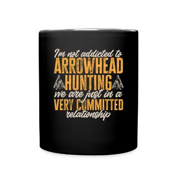 Arrowhead Hunting Arrowhead Collector - Full Colour Mug - black - Front
