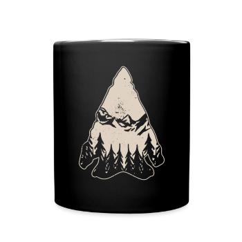 Arrowhead Hunting Pfeilspitzen Sammler - Tasse einfarbig - Schwarz - Vorne