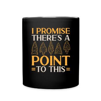 Arrowhead Hunting Arrowhead Collector - Full Colour Mug - black - Front