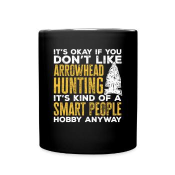 Arrowhead Hunting Arrowhead Collector - Full Colour Mug - black - Front