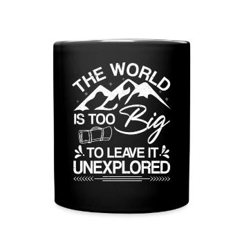Camping en plein air Randonnée Backpacking - Mug uni - noir - Devant