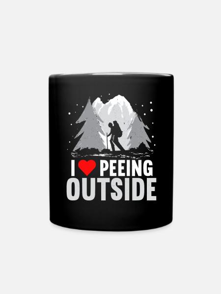 Outdoor Camping Wandern Backpacking - Tasse einfarbig - Schwarz