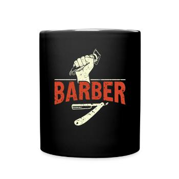 Salon de coiffure Coiffeur Coiffeur Barbier - Mug uni - noir - Devant