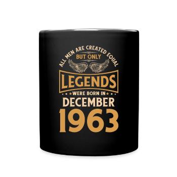 60e anniversaire Les légendes ont été publiées en décembre 196 - Mug uni - noir - Devant