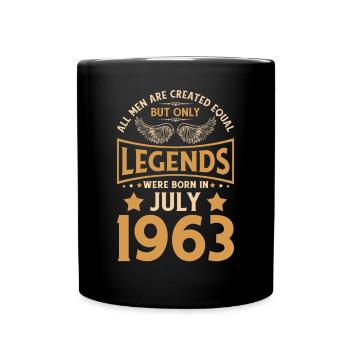 60. Geburtstag 60 Legenden wurden im Juli 1963 geb - Tasse einfarbig - Schwarz - Vorne