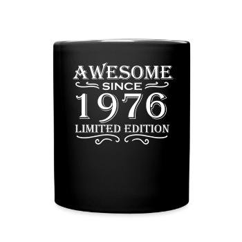 Fantastisch seit 1976 - Jahrgang 1976 - Tasse einfarbig - Schwarz - Vorne