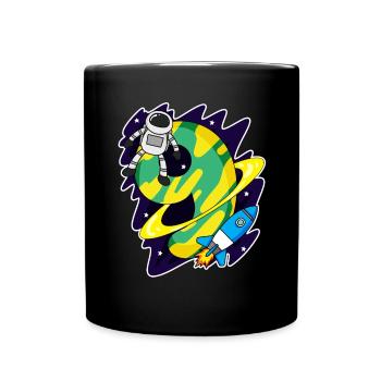 Junge 9 Jahre alt - 9. Geburtstag Geschenk - Tasse einfarbig - Schwarz - Vorne