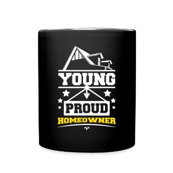 Young proud homeowner - Tasse einfarbig - Schwarz - Vorne