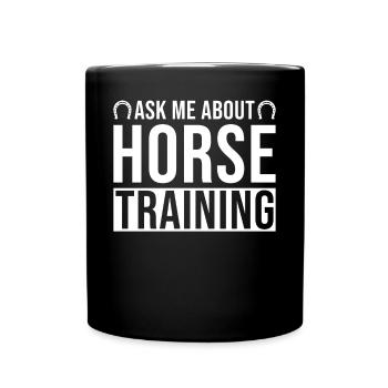 Entraînement de cheval Entraîneur de chevaux Disant - Mug uni - noir - Devant
