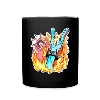 Zombie Hand Rocker - Full Colour Mug - black - Front