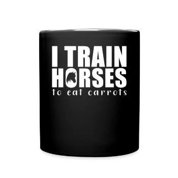 Dressage de chevaux Entraîneur de chevaux - Mug uni - noir - Devant