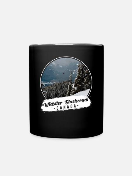 Whistler Blackcomb Kanada Souvenir - Tasse einfarbig - Schwarz