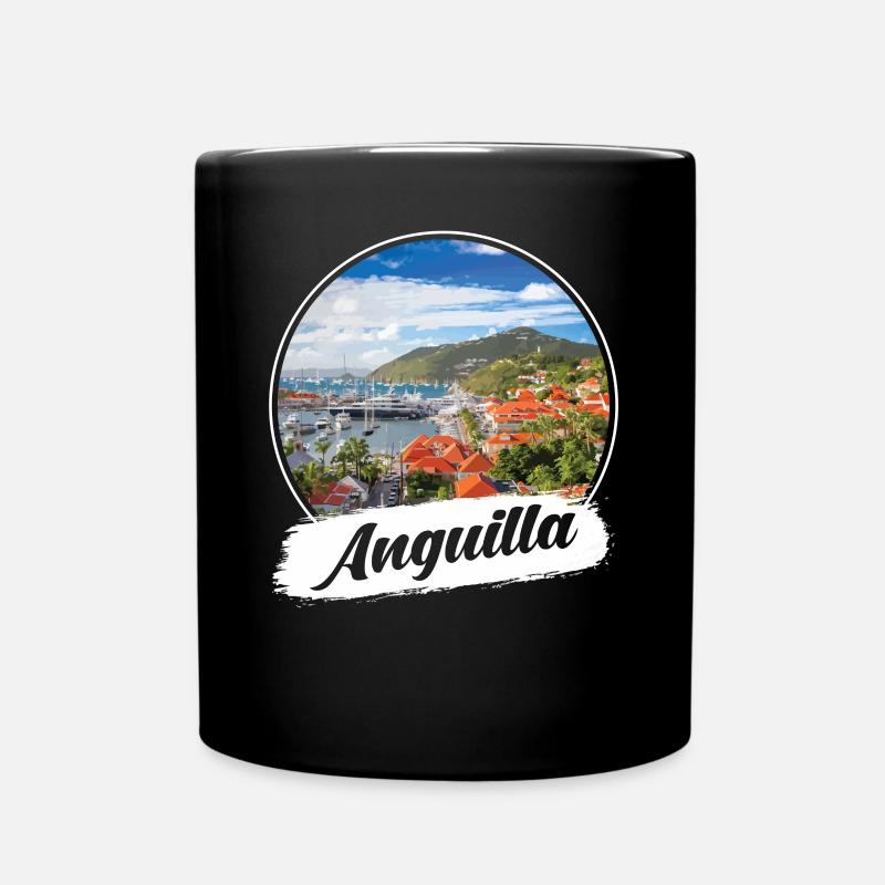 Anguilla Souvenir - Tasse einfarbig - Schwarz