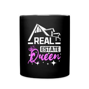 Real Estate Queen - Full Colour Mug - black - Front