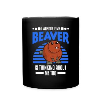 Cadeau Castor Beaver Dam Castor - Mug uni - noir - Devant