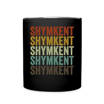 Shymkent Kasachstan Retro Vintage - Tasse einfarbig - Schwarz - Vorne