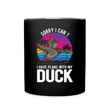 Duck Gift Duck Breeder Duck - Full Colour Mug - black - Front