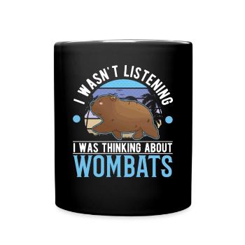 Australian Wombat - Full Colour Mug - black - Front