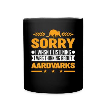 Aardvark Gift Aardvark - Full Colour Mug - black - Front