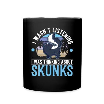 Skunk Gift Skunk - Full Colour Mug - black - Front