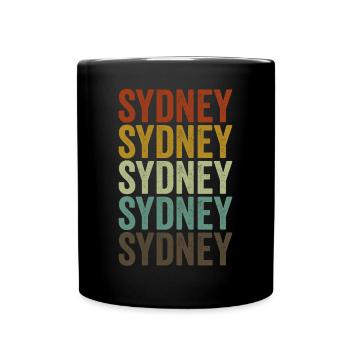Sydney Australie Rétro Vintage - Mug uni - noir - Devant
