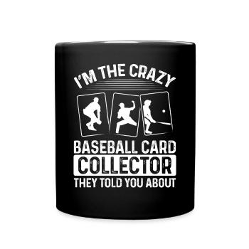 Baseball Card Collector ils vous ont parlé de Card - Mug uni - noir - Devant