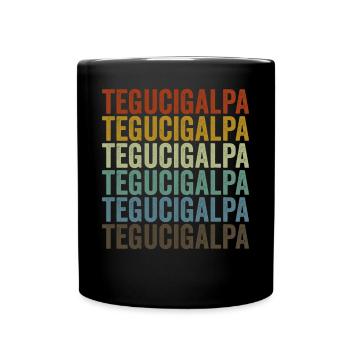 Tegucigalpa Honduras Retro Vintage - Full Colour Mug - black - Front